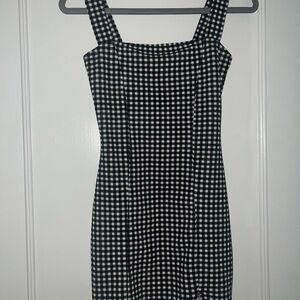 Black and White Checkered Dress